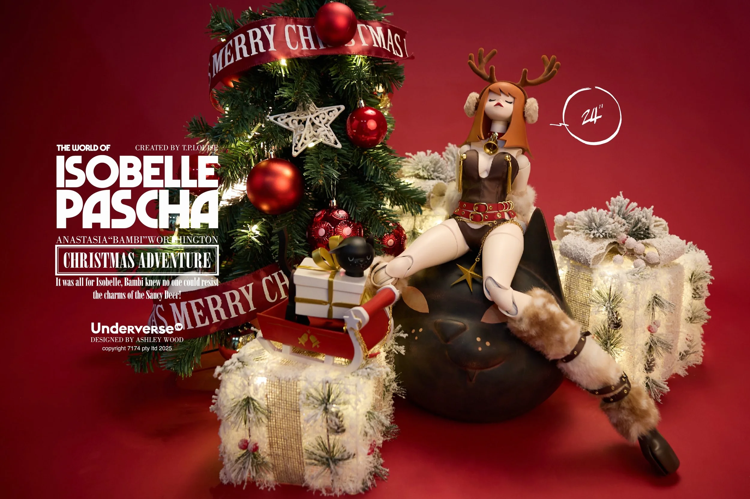 CHRISTMAS ADVENTURE BAMBI 24” LIMITED EDITION PRE-ORDERS NOW